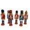 Wizardi 4.92" Classic Wooden Christmas Nutcracker Decoration Set, 6ct.